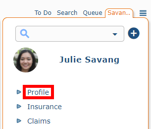 Profile Button
