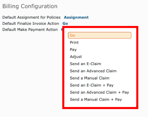 Dropdown Menu Options
