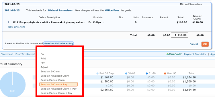 Invoice Action Override