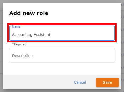 Add New Role Name