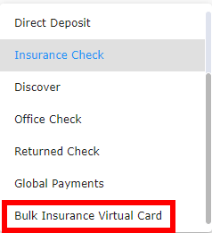 Select bulk virtual card
