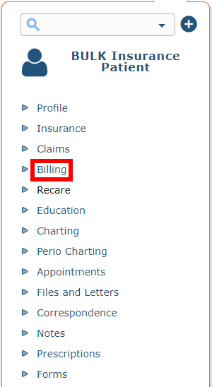 Mock patient billing
