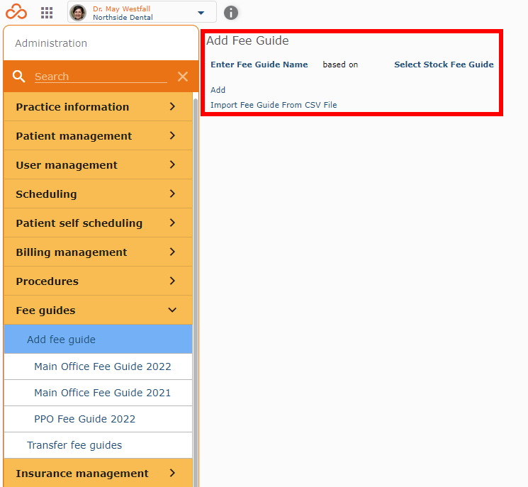 Add Fee Guide Module