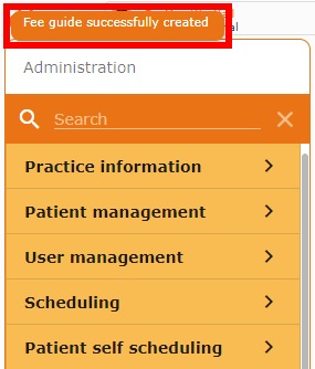 Confirmation Message