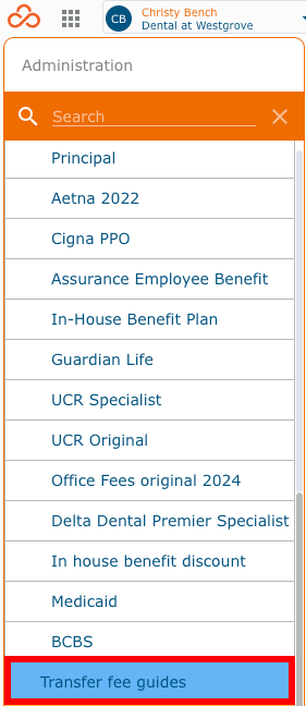 Transfer Fee Guide Option