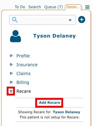 Add recare sidekick