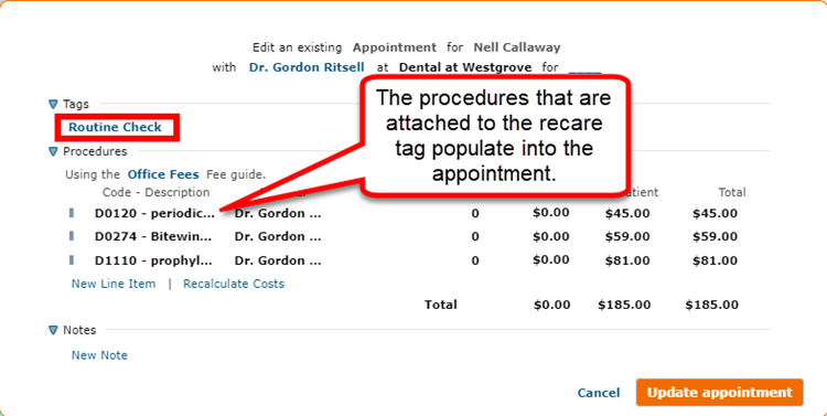 Attached procedures