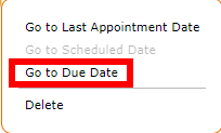 Go to due date