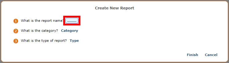 Report Name Field