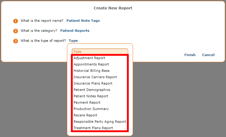 Selecting Type