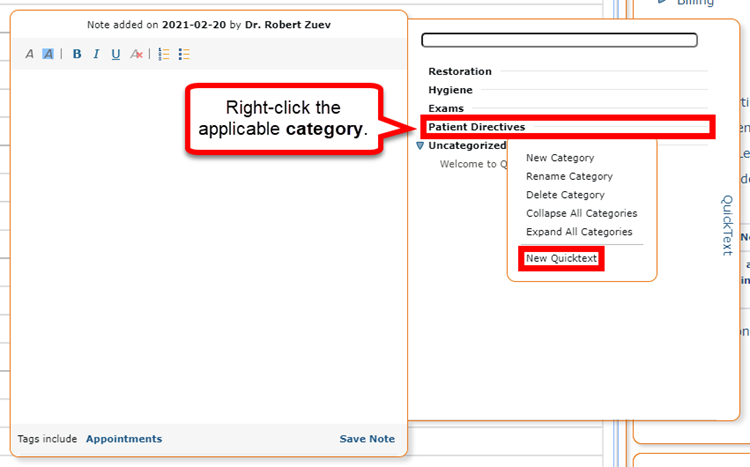 New Quicktext Option