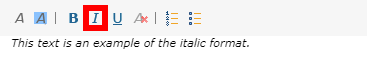 Italic Option