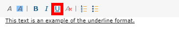 Underline Option