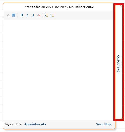 Opening Sidebar