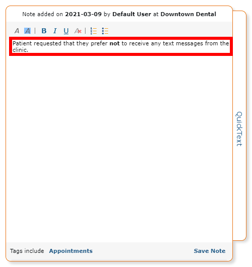 Note Editor Window