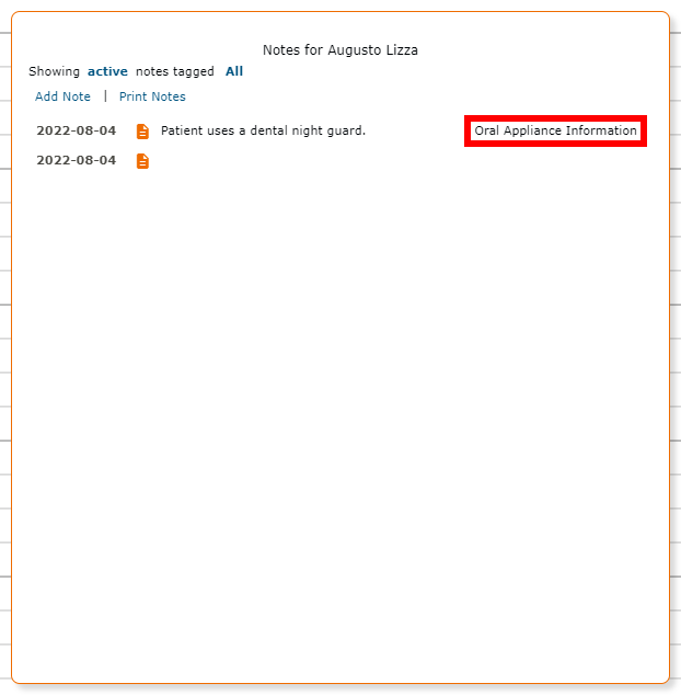 Custom Tag Saved View