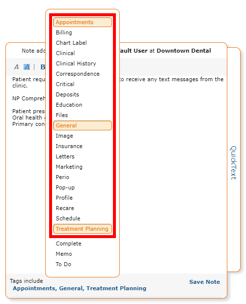 Selecting Multiple Tags