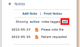 Tagged Filter Menu