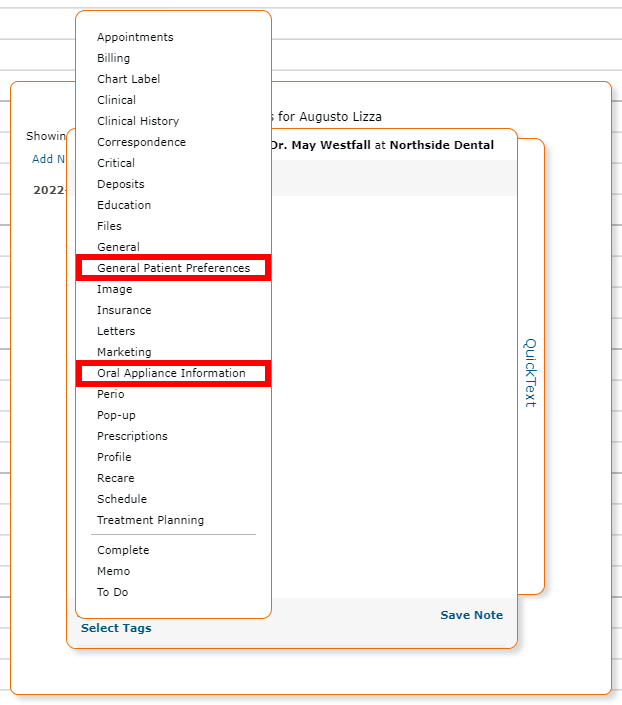 Selecting Custom Tags