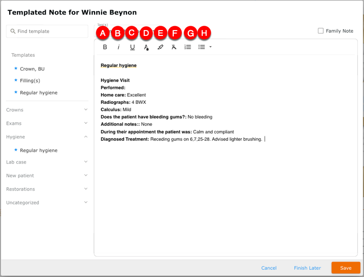 Formatting Options