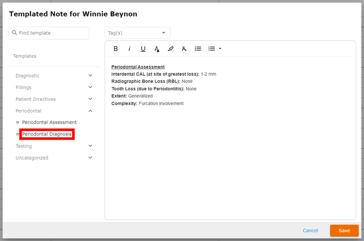 Selecting a Template