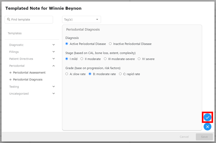 Checkmark Validation
