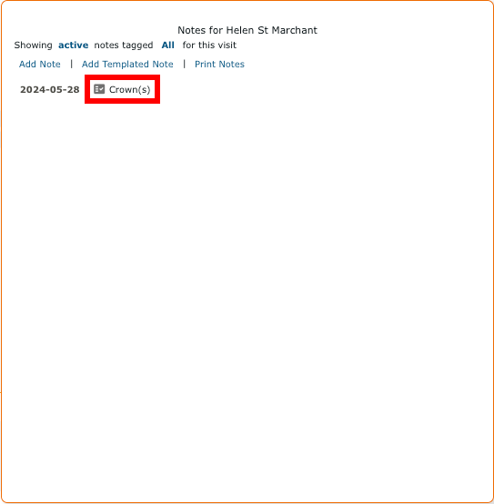 Icon in History List