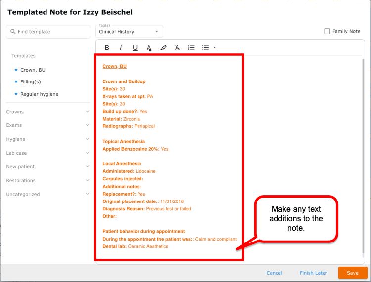Text editor view