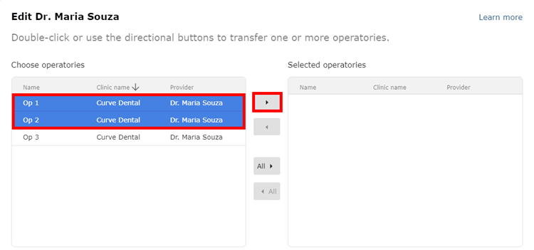 Add Multiple Operatories