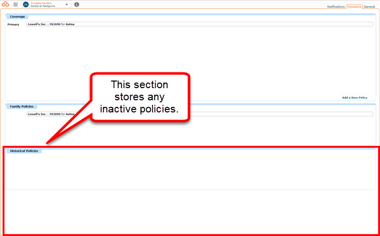 Historical Policies section