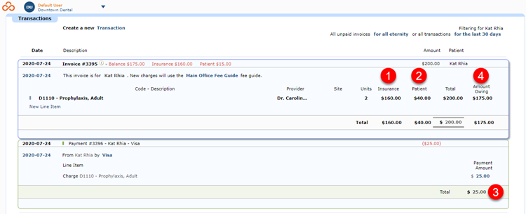 Amount Owing Calculation UI