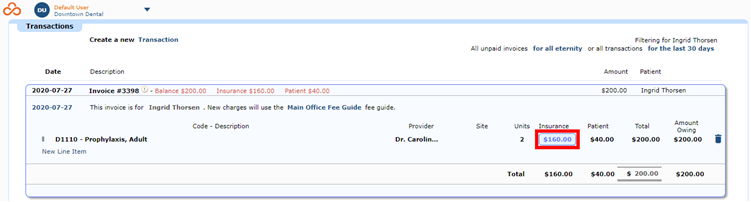 Click Insurance Amount