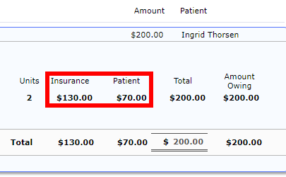 Updated Amounts View