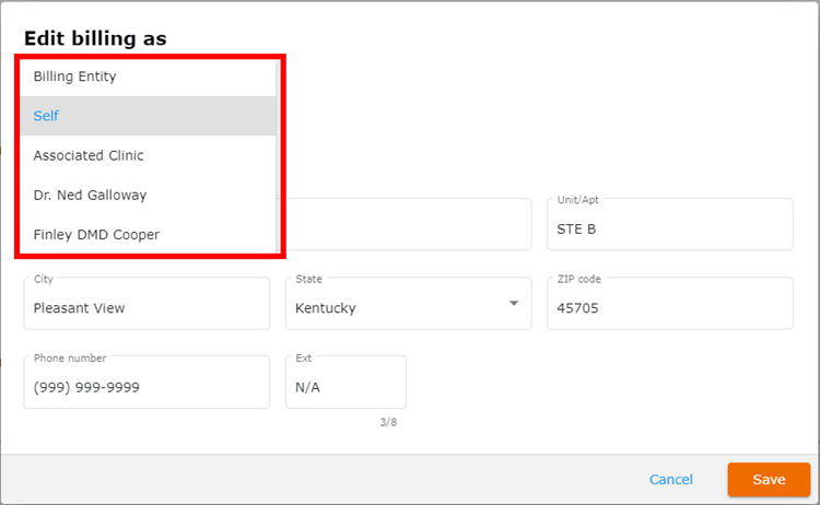 Billing options