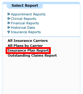 Reports - Insurance Reports - Insurance plan Report.png
